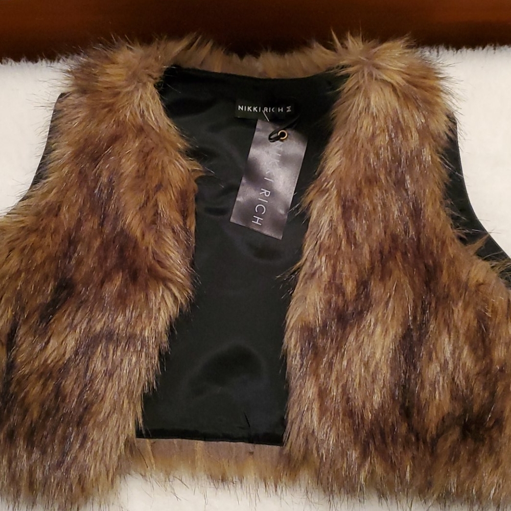 Nikki Rich Faux Fur Vest
